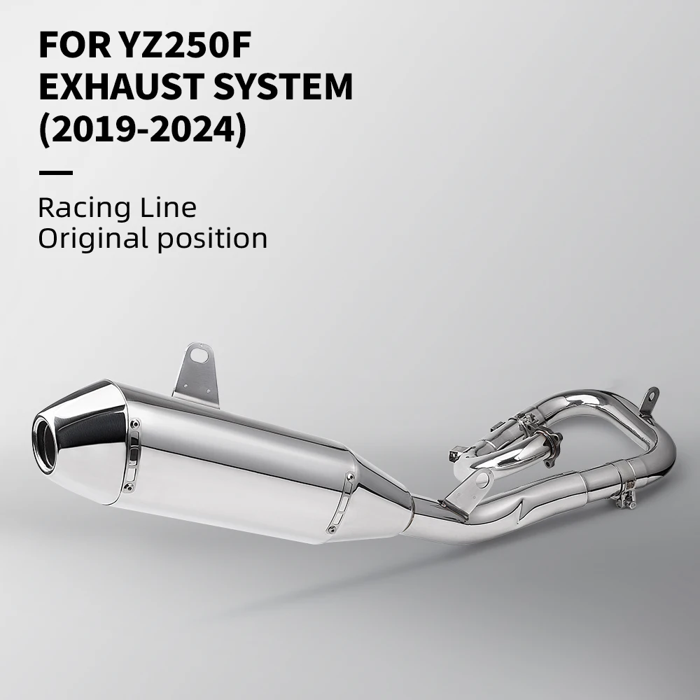 

For YZ250F Exhaust System Racing Line Original Position Performance Upgrade for Motorcycle Accessories 2019 - 2024