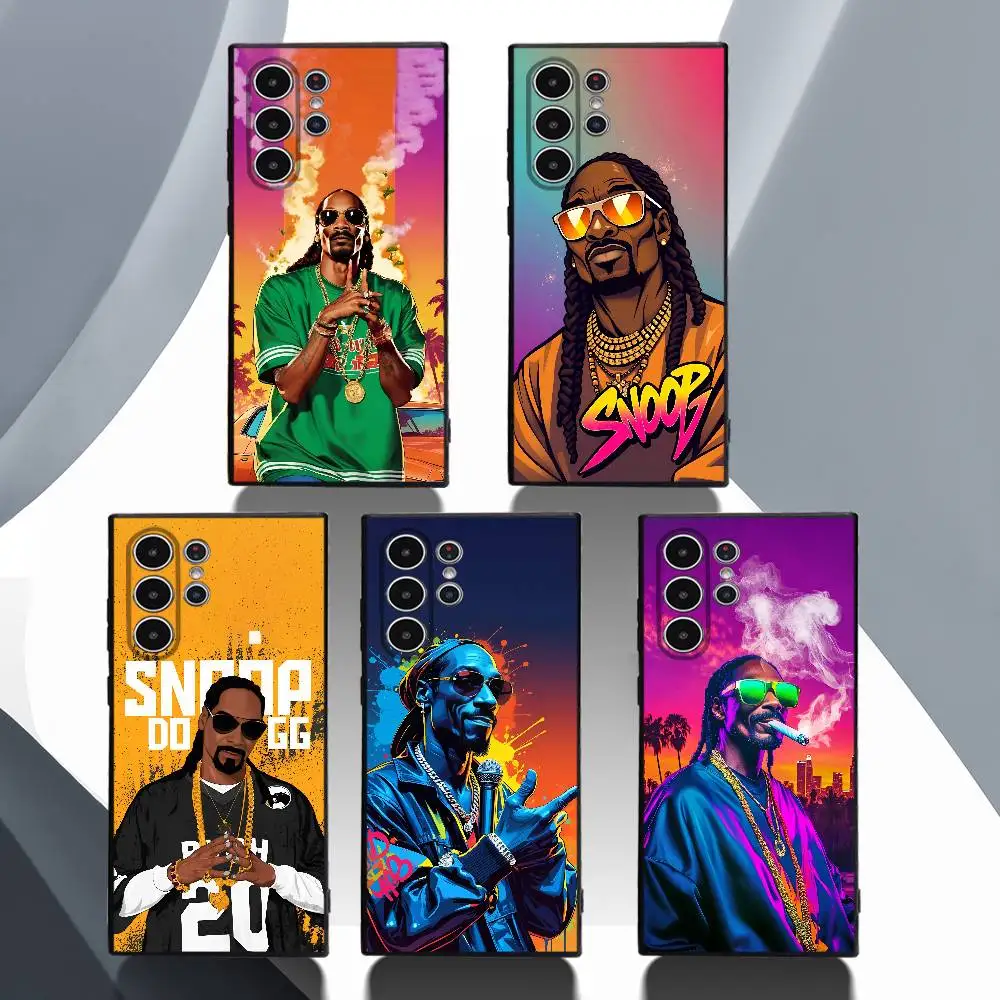 

Rapper S-Snoop D-Dogg Phone Case for Samsung Galaxy S25 S24 S23 S22 S21 S20 Ultra Plus Shockproof Frosted Soft Cover Funda