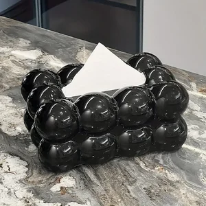 Desain Awan Kotak Tisu Penyimpanan Tempat Serbet Tempat Kertas Organizer Ornamen Kerajinan Desktop Tempat Tisu Dapur Kotak Tisu 8 kotak tisu perak penjualan terbaik - №
