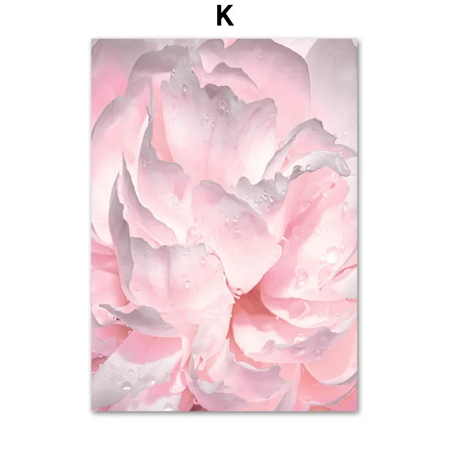 Frühling Rosa Rose Pfingstrose Sakura Löwenzahn Orchidee Spatz Auto Garten Poster Blume Wand Kunst Leinwand Malerei Home Room Decor 7