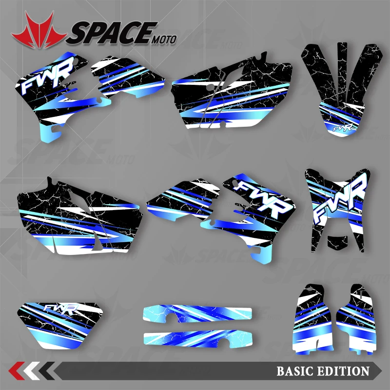 

SPACE Full Graphics Decals Stickers Kits for WRF 250 WRF 450 2003-2006 For YAMAHA 2003 2004 2005 2006 WRF250 WRF450