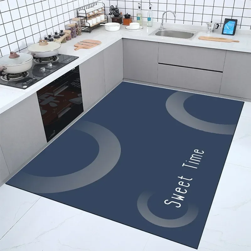 

Kitchen Pvc Mat Waterproof Carpet Non-slip Large Rug Oil-proof Leather Big Size Area Rugs Home Decoration Foot Mats Wipeable