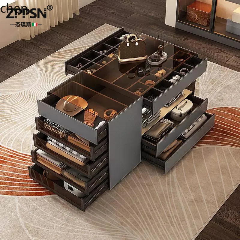 

CP minimalist home multi-functional display bedroom can store high-end Nakajima lockers