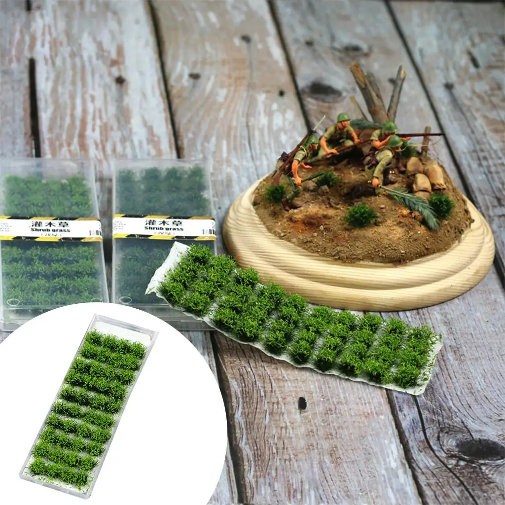 

Самоклеящиеся пучки искусственной травы Wargame Flower Cluster из смолы для моделей, макетов железнодорожных линий, песочниц и архитектурных проектов