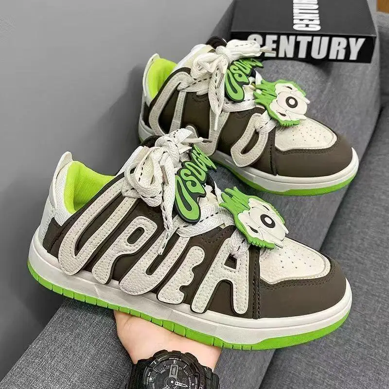 

Kawaii Casual Coat Set Fashion Children S Clothing Kuromi Bread Shoes Unisex Retro Casual Skate Shoes For Couples Streetwear