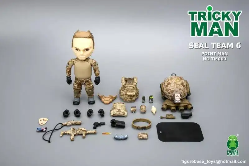 Hot Sales Mini Toys US Tricky Man SEAL Team Special Army - Point Man No.TM003 Full Set 5inch Model For Fans Collectable