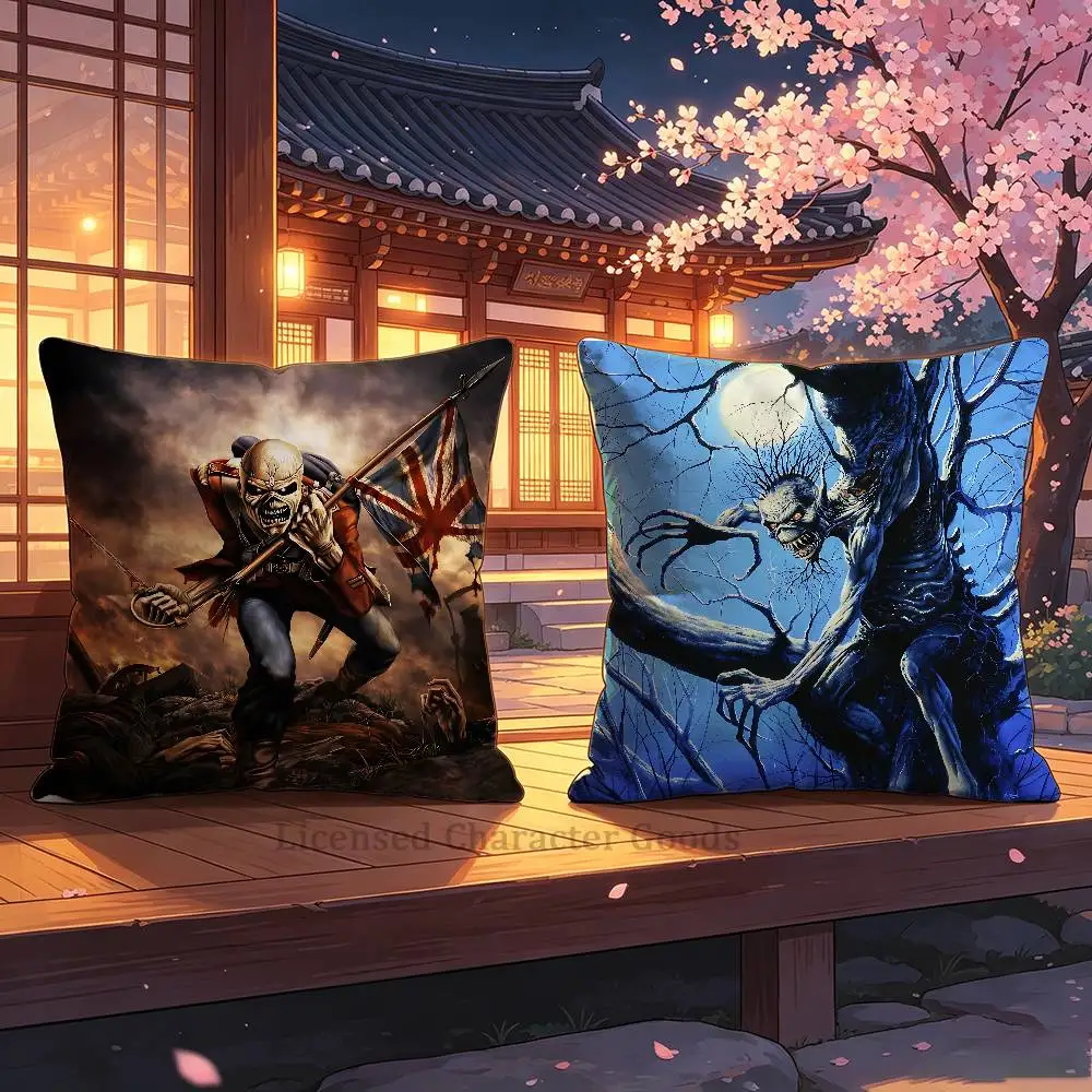 I-Iron Run For Your M-Maiden Double Sided Print Soft Throw Pillow Cover Washable RV Camper Interior No Insert
