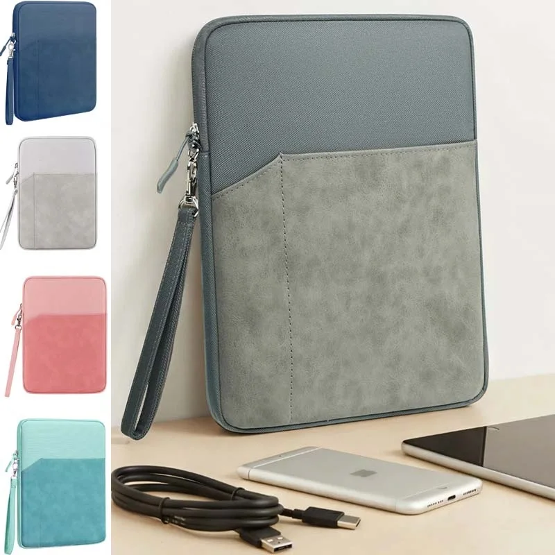 

for Lenovo Idea Tab Pro Gen 2 Carry Bag with Lanyard Pocket 13inch Tablet Zip Storage Pouch Shockproof Lining Waterproof Sleeve