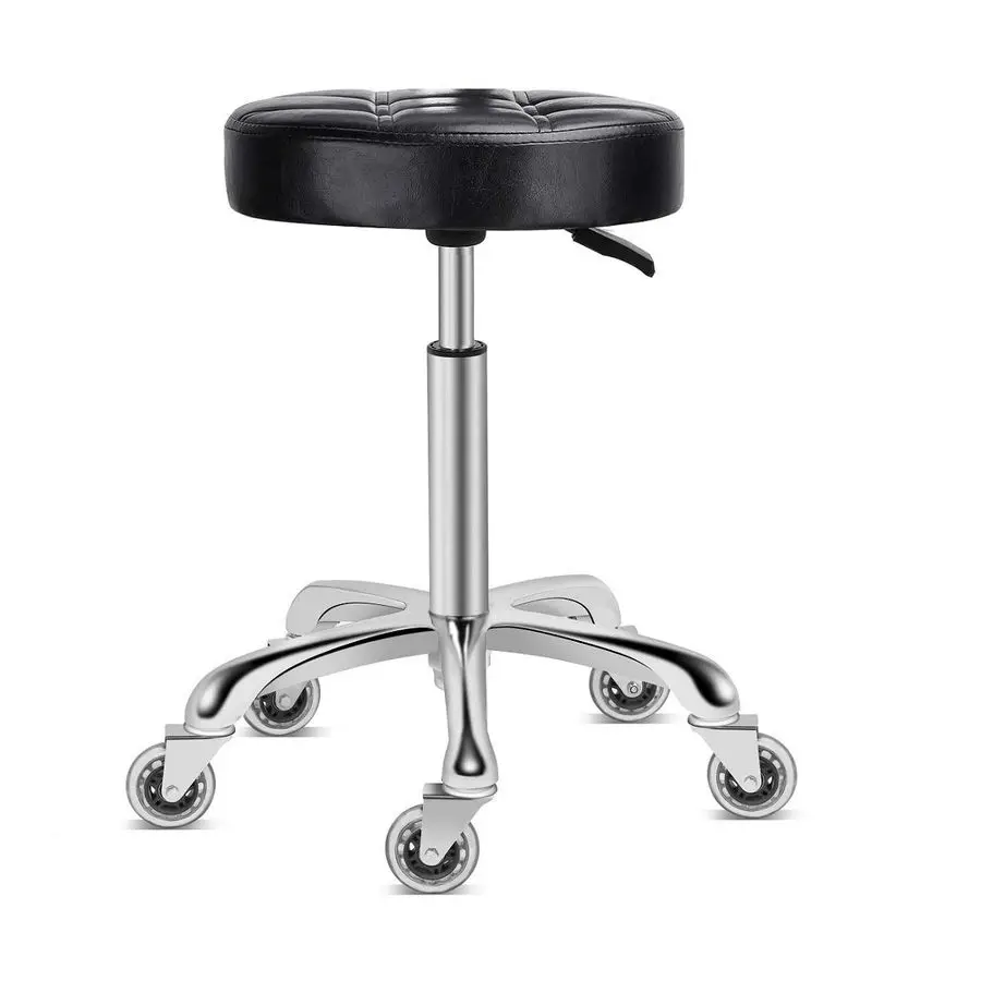 Swivel Stool Chair Adjustable Heavy Duty Barber Stool Hydraulic Rolling Work Stools with Wheels for Hair Beauty Salon Spa Home K