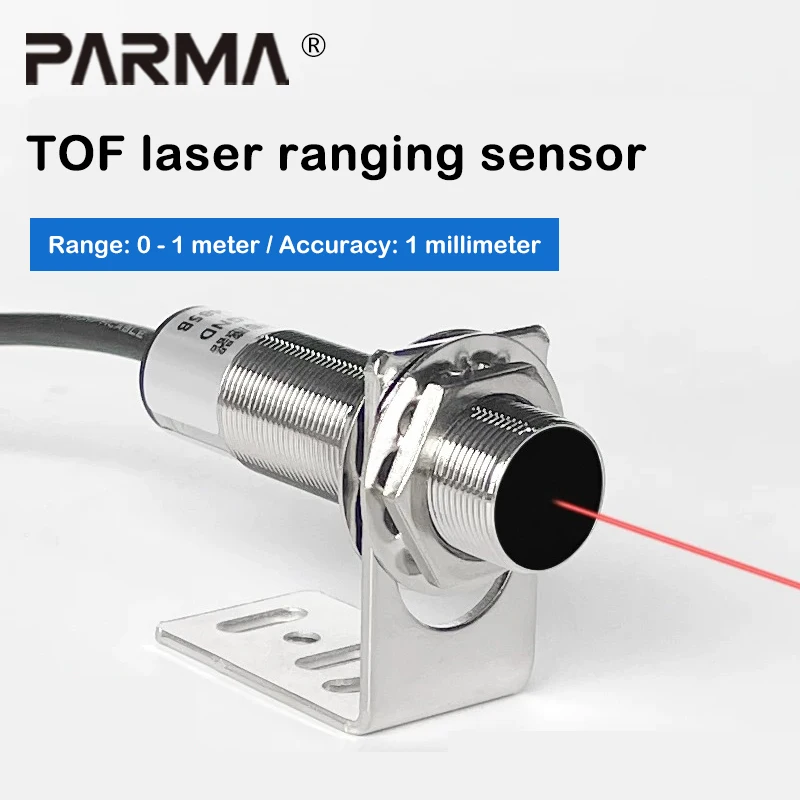 1mm High Precision Infrared Laser Ranging Module RS485 Ultrasonic Liquid Material Level Modbus Distance Measurement Sensor