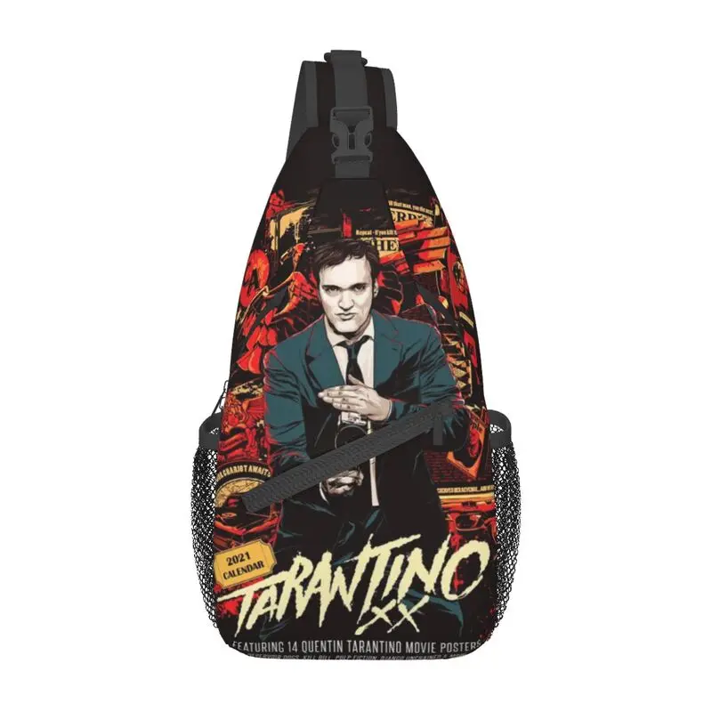 Quentin Tarantino Film Sling bolso de pecho cruzado para hombres, mochila de hombro fresca para viajar