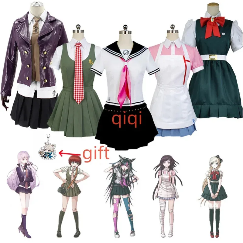 

Fast Shipping DanganRonpa Cosplay Costume Chiaki Nanami Uniform Women Girls Halloween Carnival Party Disguise Suit Free Return