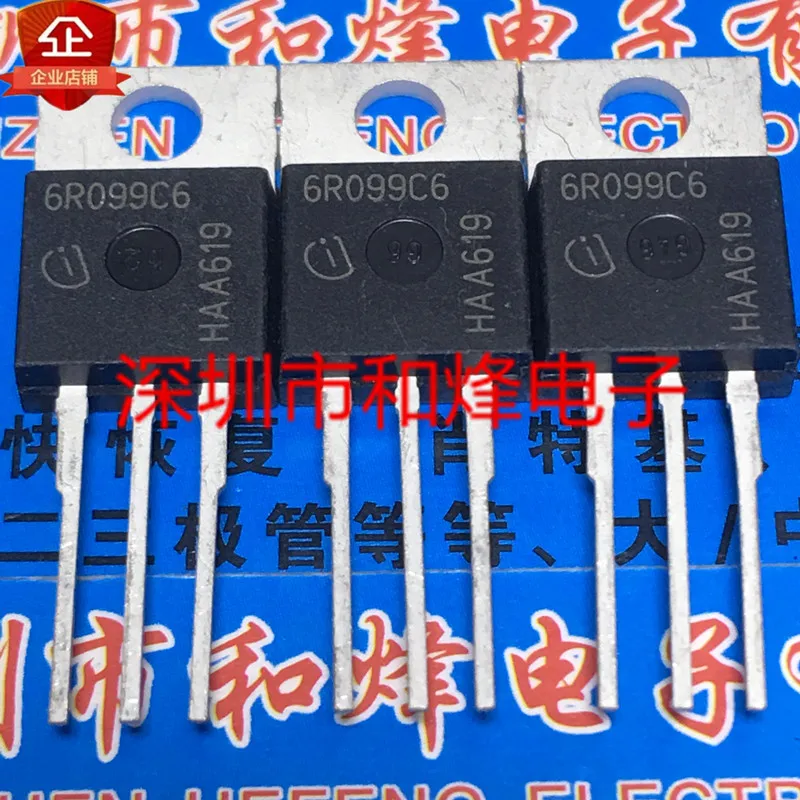 10PCS/lot 6R099C6 IPP60R099C6 TO-220 650V 112A Really Stock Best Quality In Stock Fast Shipping