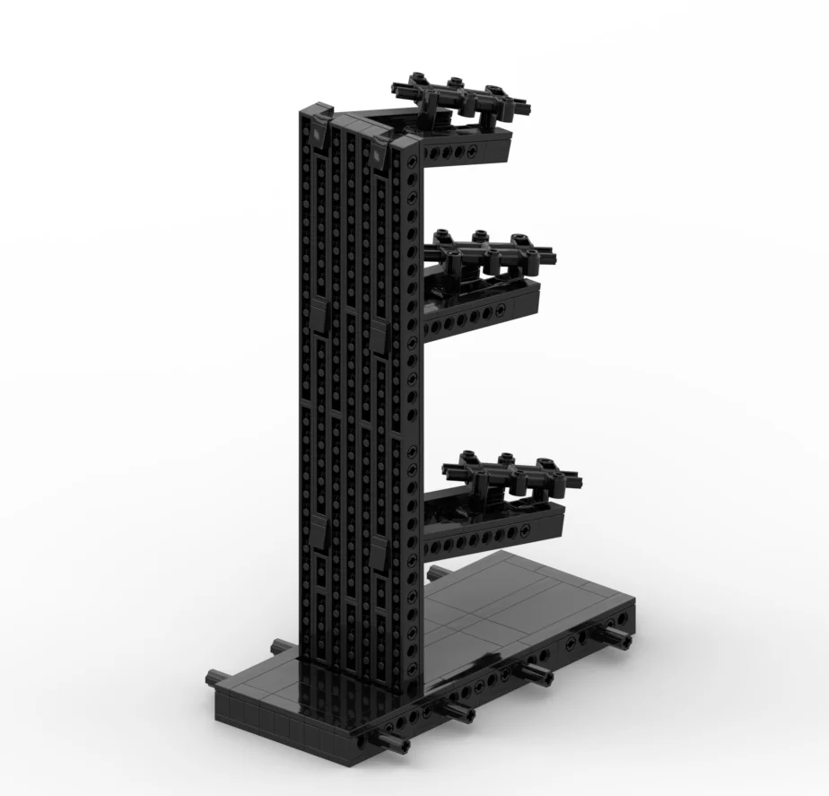 MOC DIY Rennwagen-Ständer Ausstellungsständer Bausteine Zusammengebautes Modell Ornamente Spielzeugbaustein Kompatibel mit Grundplatte 3385 65634 – Detail 14