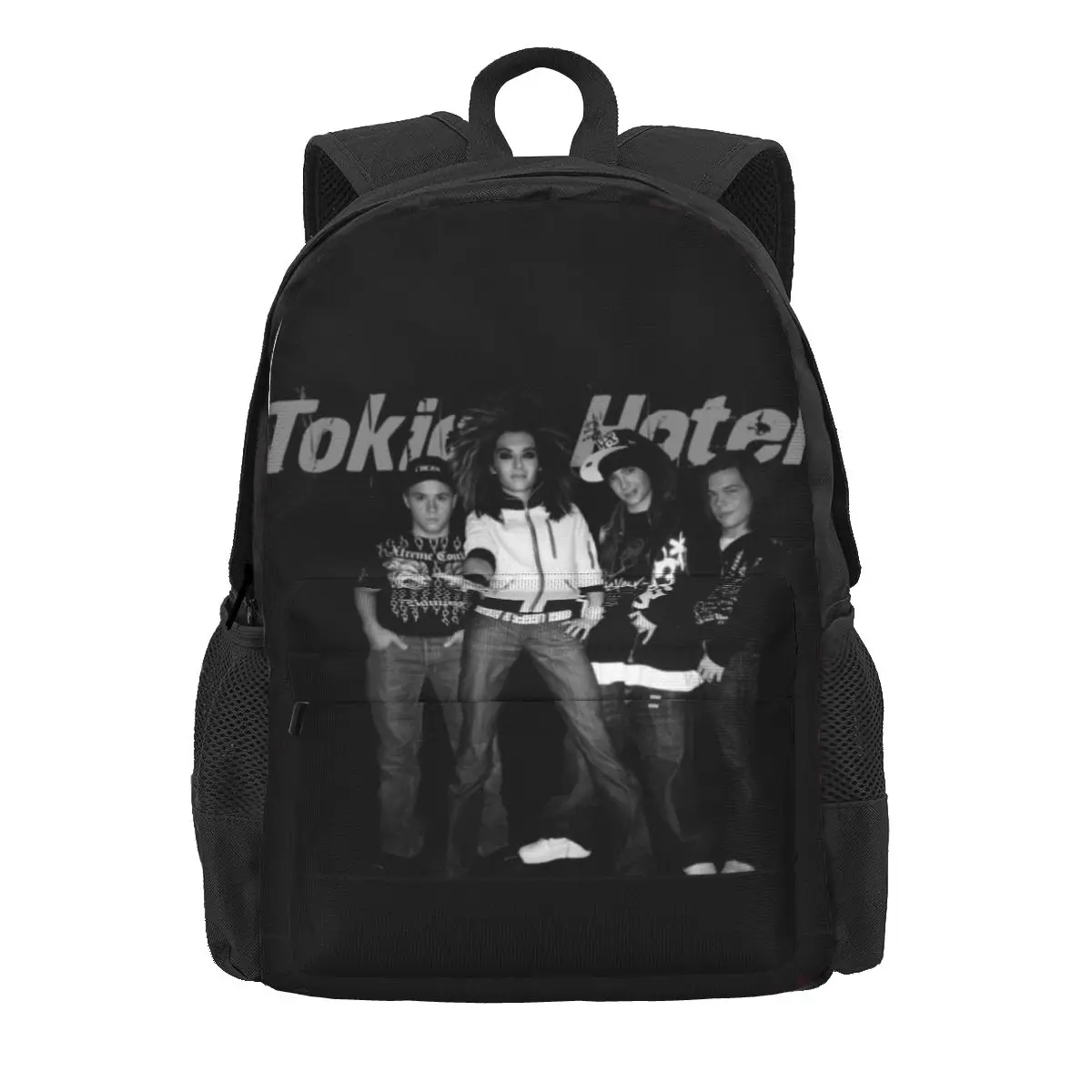 Tokio Hotel Backpack Singer Music Cool Boy Polyester Travel Backpacks Pattern Pretty School Bags Rucksack