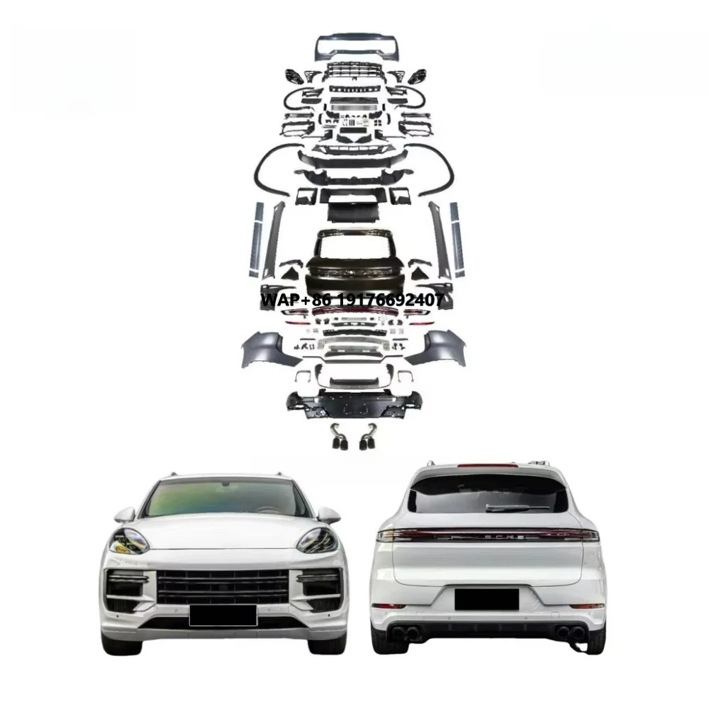 

For Suitable 'Porsche Cayenne 15-17 Models 958.2 Old to New 2024 Model Turbo Front Bumper Assembly 2024 matrix Headlights
