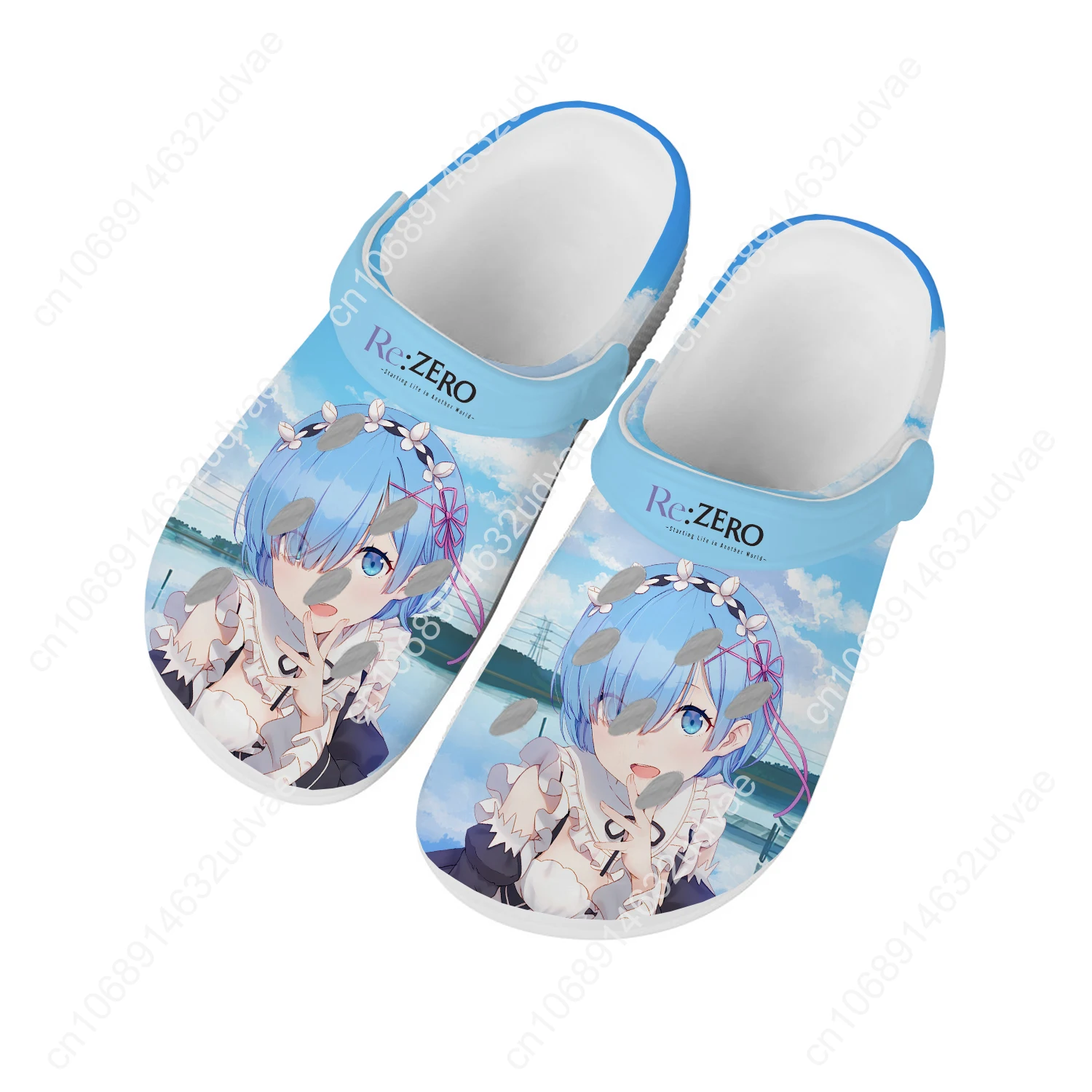 

Re.Zero re Sandals Men Women Teenager Fashion Water Shoes Animation Garden Breathable Comfort Beach Clog Custom Slippers