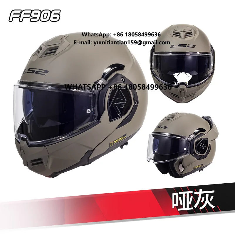 Factory Price Man Motorcycle Helmet Latest Helmet Offroad Riding Ls2 FF906 Flip up Helmet Motorcycle