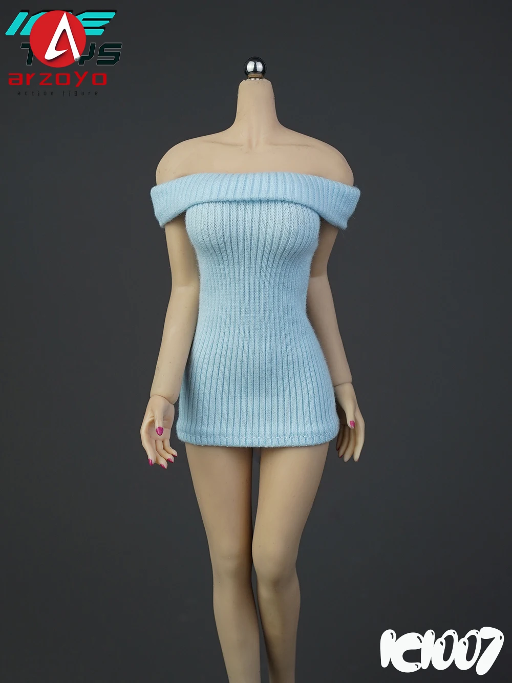 ICE TOYS IC1007 – robe pull à épaules dénudées, échelle 1/6, vêtements féminins, modèle adapté aux poupées corporelles de figurine d'action de soldat de 12 pouces