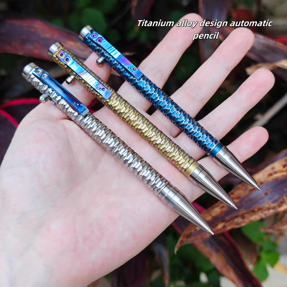 EDC Titanium Alloy Mechanical Pencil German Imported Refill for Sketching Drawing Art Supplies
