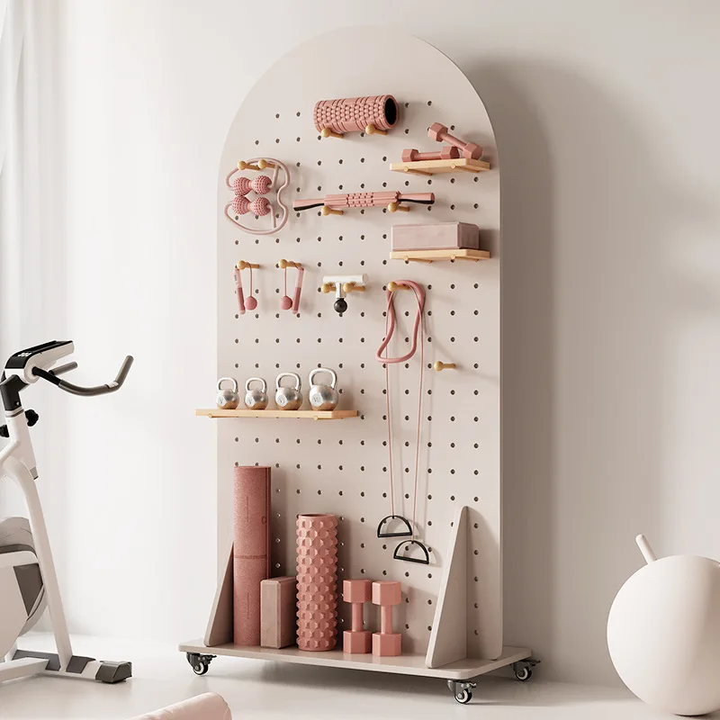 Matras Yoga Gym Rak Dumbbell Lantai Bergerak