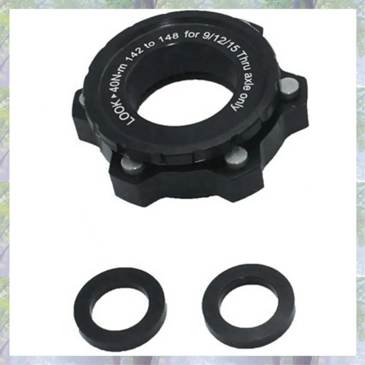 새로운 도착 2 Pcs 센터 잠금 허브 부스트 어댑터, 6 홀용 센터 잠금, 12X142 ~ 12X148 및 15X100 ~ 15X110