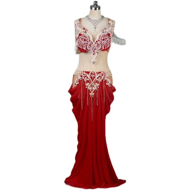 Women Belly Dance Competition Costume Set for Children Bellydancing Performance Suit High-End Custom Kid Oriental Outfit Clothes