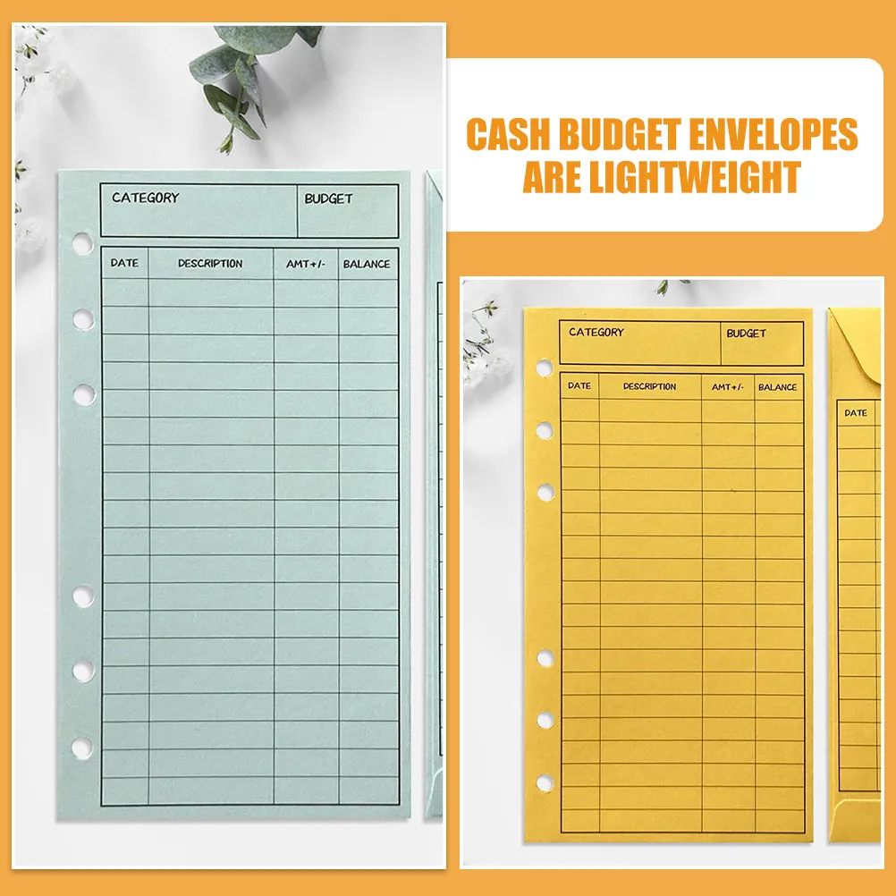 

24 шт. цветных картонных листов-органайзеров для учета бюджета и управления расходами