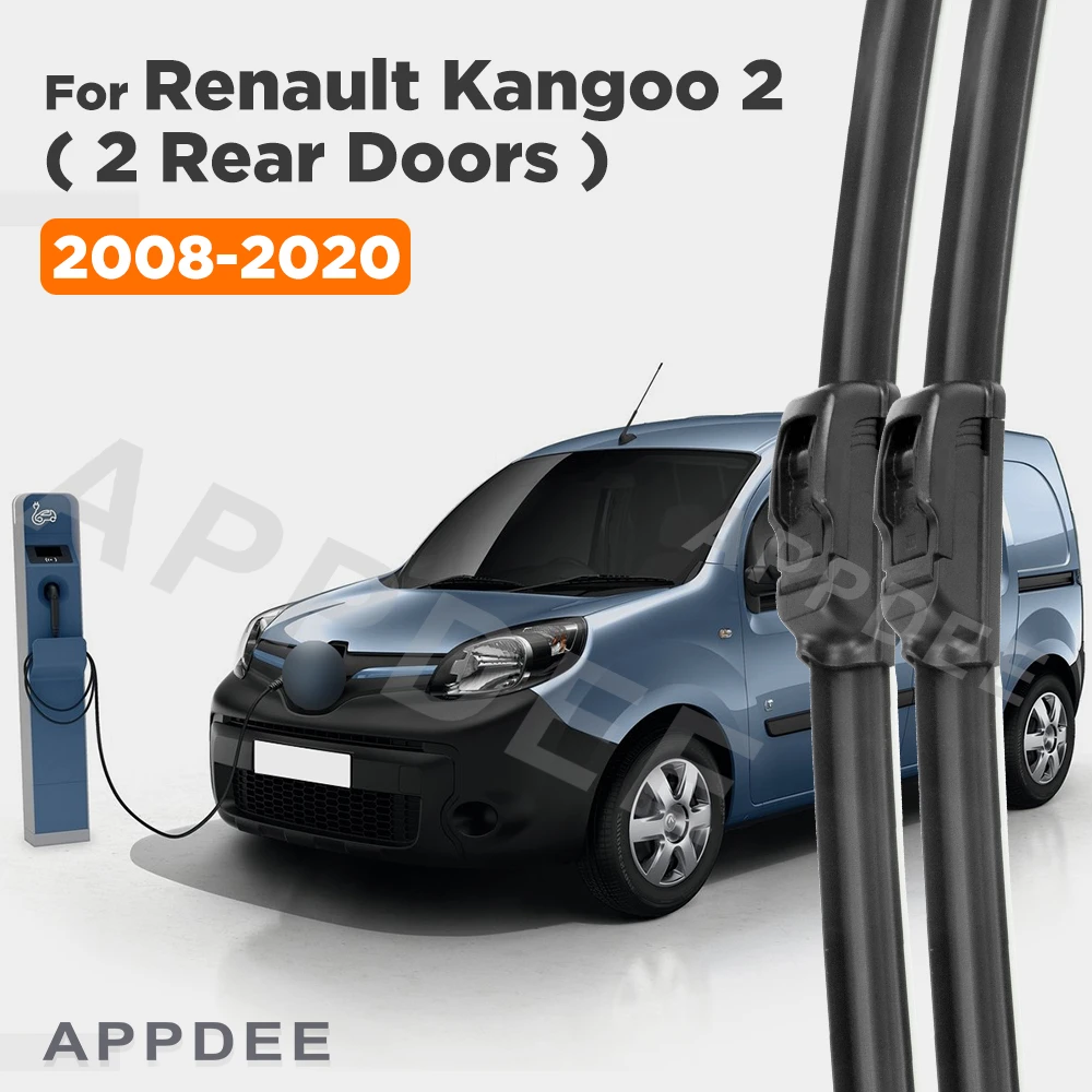 

APPDEE For Renault Kangoo 2 (2 Rear Doors) 2008-2020 2009 2010 2011 Wiper Front Wiper Blades Windscreen Window Brush 22"+22"