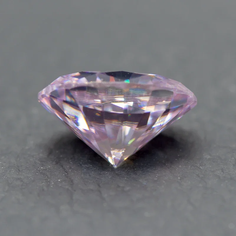 Moissanite Stone Oval Cut Light Purple Colour Lab Created Synthetic Gemstone Passed Diamond Tester Comes with GRA Certificate