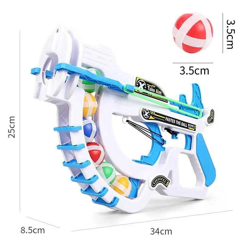 Lançar bola pegajosa estilingue brinquedo das crianças jogando bola pegajosa dos desenhos animados dardo placa pai-filho interação meninos quebra-cabeça diversão