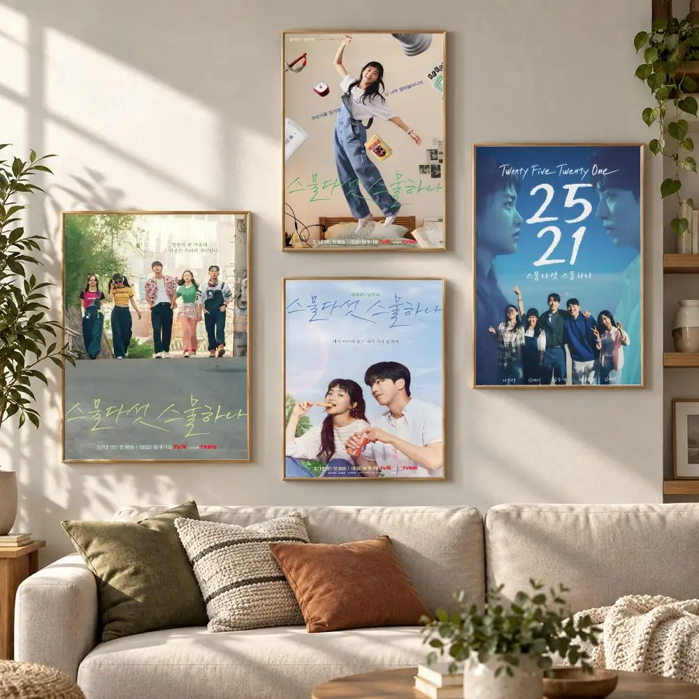 Twenty-Five Twenty-One Korean Romance Drama Series Poster Contemporary Wall Art Print for Bedroom & Living Room, Unframed