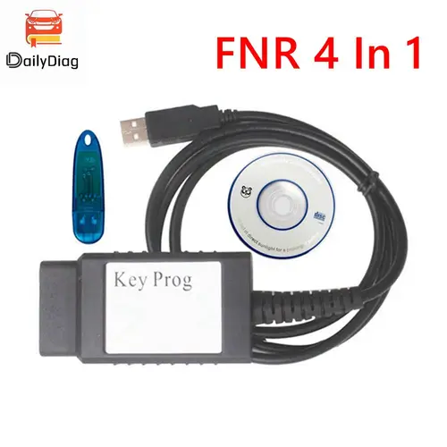 Imagen 1 del producto Programador de llaves FNR 4 en 1, Dongle USB, programación de vehículos para Ford /Renault /Nissan Key Prog, herramienta de programación de llaves USB 4 en 1