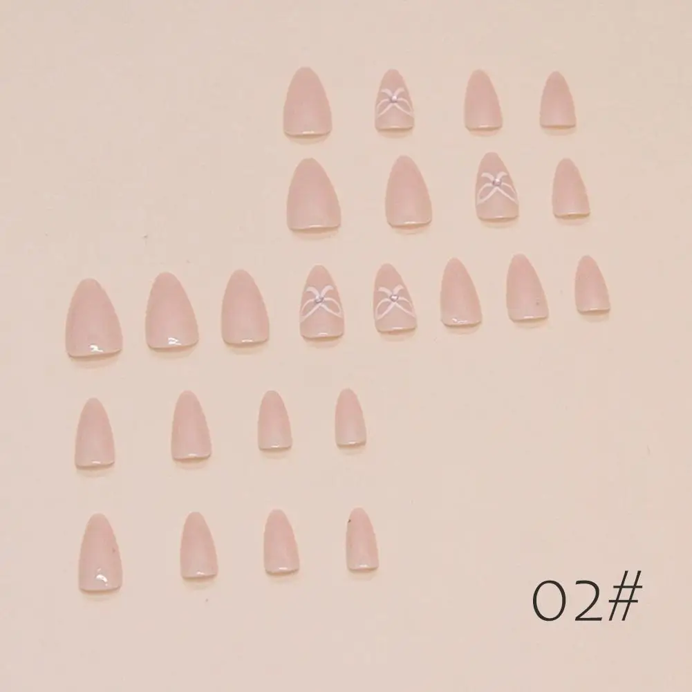 Nail Art Full Cover Künstliche Künstliche Nägel Patch mit Falschen Nägel Dreidimensionale Nägel Abnehmbare Relief Bohrer Schmetterling P R1M4