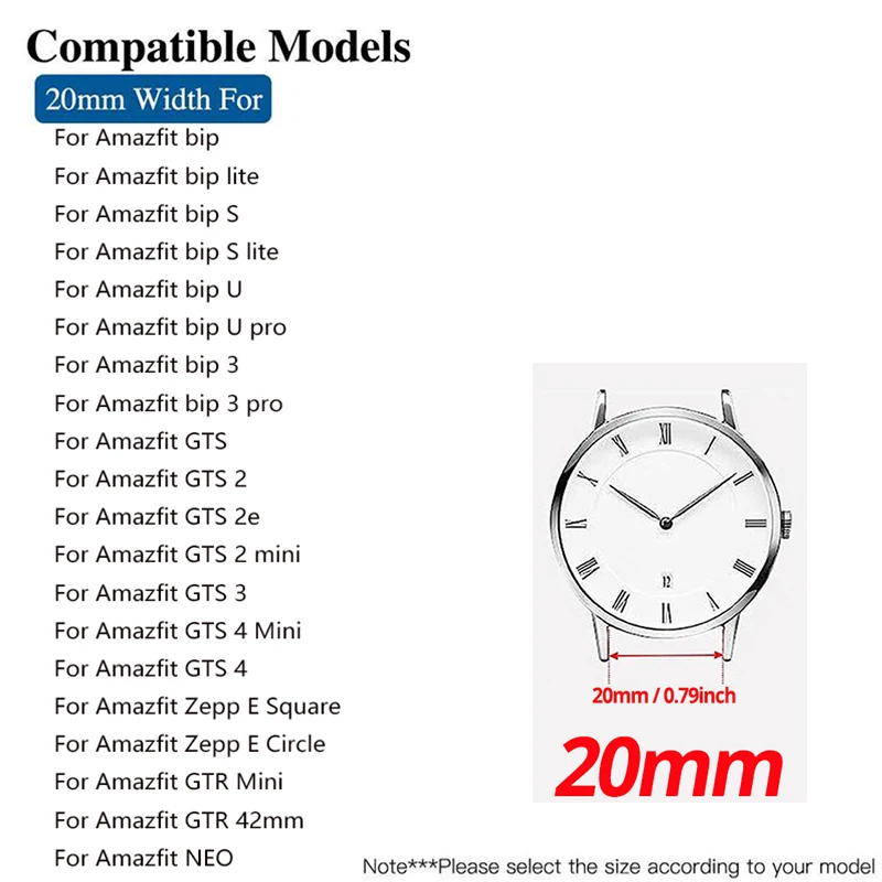 20Mm Dây Đeo Kim Loại Cho Amazfit Bip 3/3 Pro Đồng Hồ Thông Minh Dây Thép Không Gỉ Vòng Từ Cho Amazfit GTS 3 2 2e Mini Vòng Tay