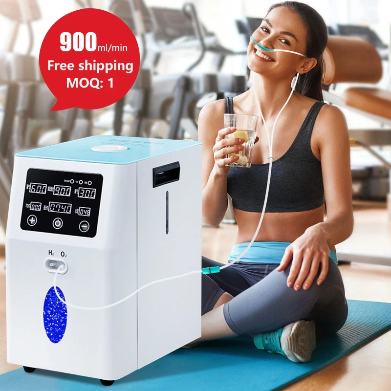 عالية النقاء الهيدروجين H2 آلة استنشاق التنفس مركز العافية معدات مولد استنشاق الهيدروجين 1500/3000 مللي الغاز البني