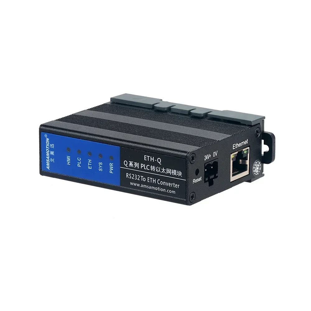 Amsamotion ETH-Q RS232 to ETH Converter Communication Module for Mitsubishi Q Series PLC Q00UJ Q0XU Q0XUDH Q02 QXXH
