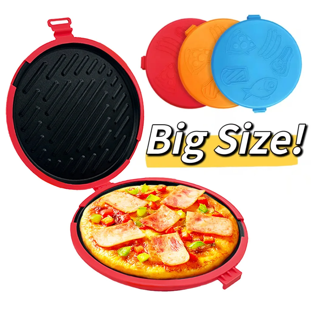 Microwave Oven Special Multifunctional Round Grill Tray Microwave Heating Tray Toast Chicken Wing Grill Tray