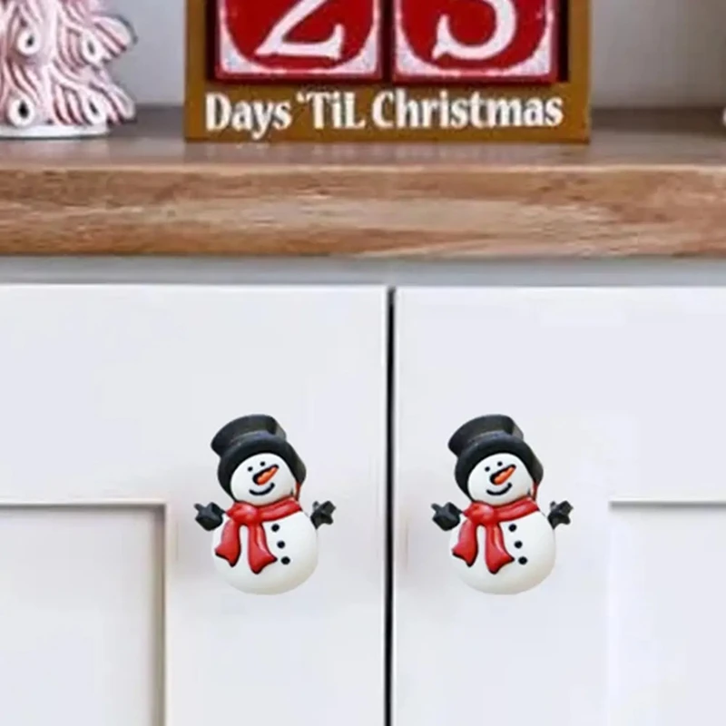 Christmas Knob Covers Christmas Snowmans Kitchen Cabinet Knob Covers Decorative Cabinet Pull Handles Covers Furniture