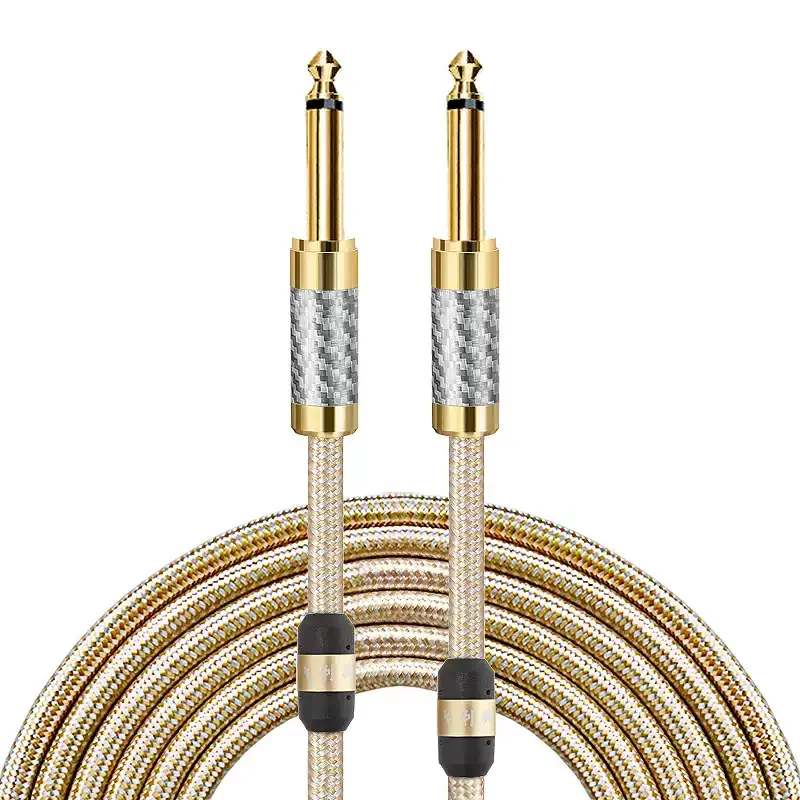 Guitar Cable Stringed Instrument Accessories No Noise Audio Wire Cord Musical Instrument Parts for Electric Guitar Bass
