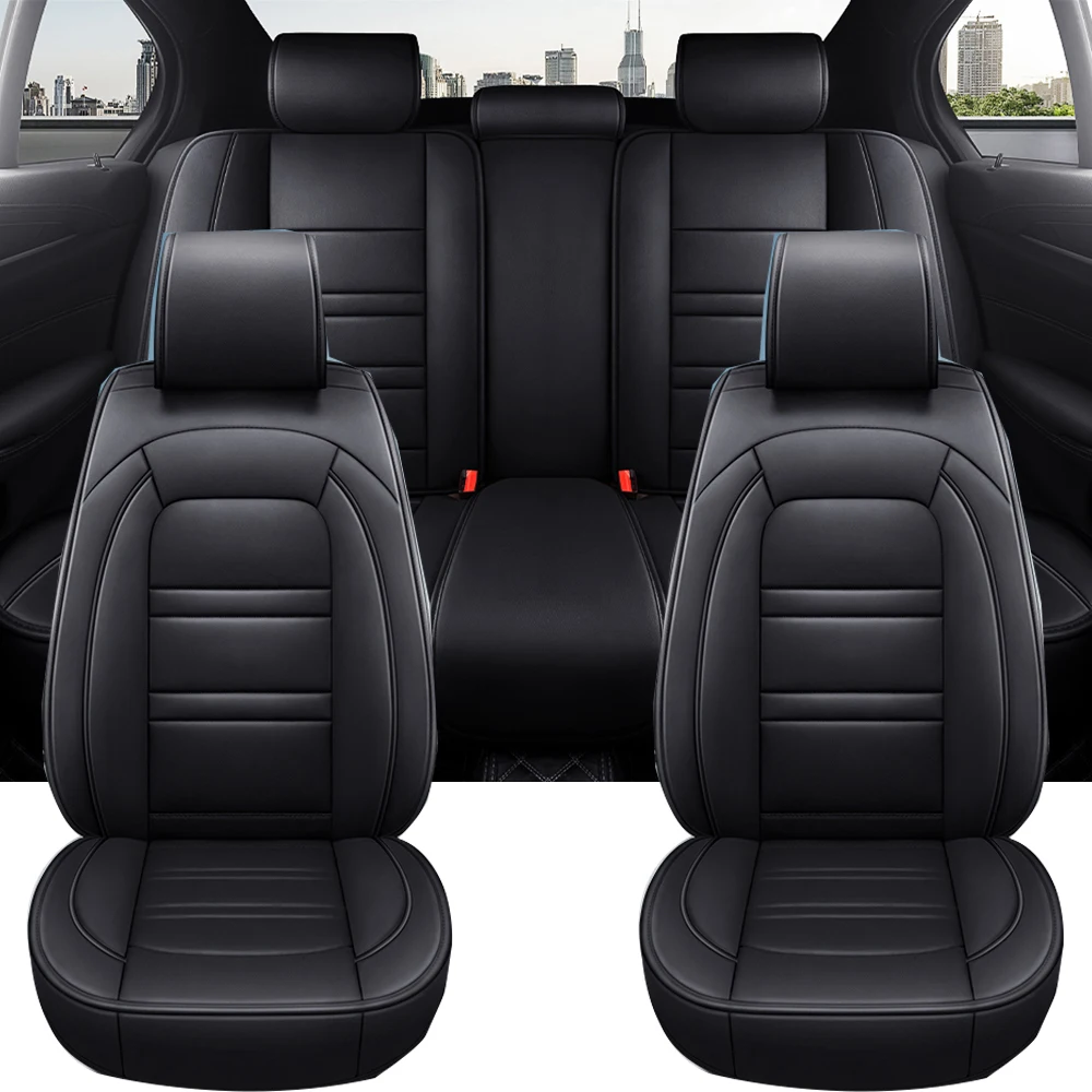 التغطية الكاملة بو الجلود مقعد السيارة يغطي لمازدا 3 CX-5 2 5 6 CX-3 CX-4 CX-7 CX-9 RX-8 CX-30 CX-50 اكسسوارات السيارات