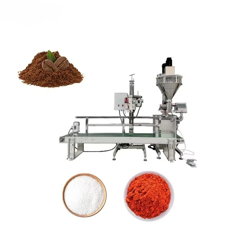 15kg-25kg Rice Grain Seal Bag Sewing Heating Folding Hemming Tape Hot Melt Seal Flour Powder Beverage Packing Machine Stainless