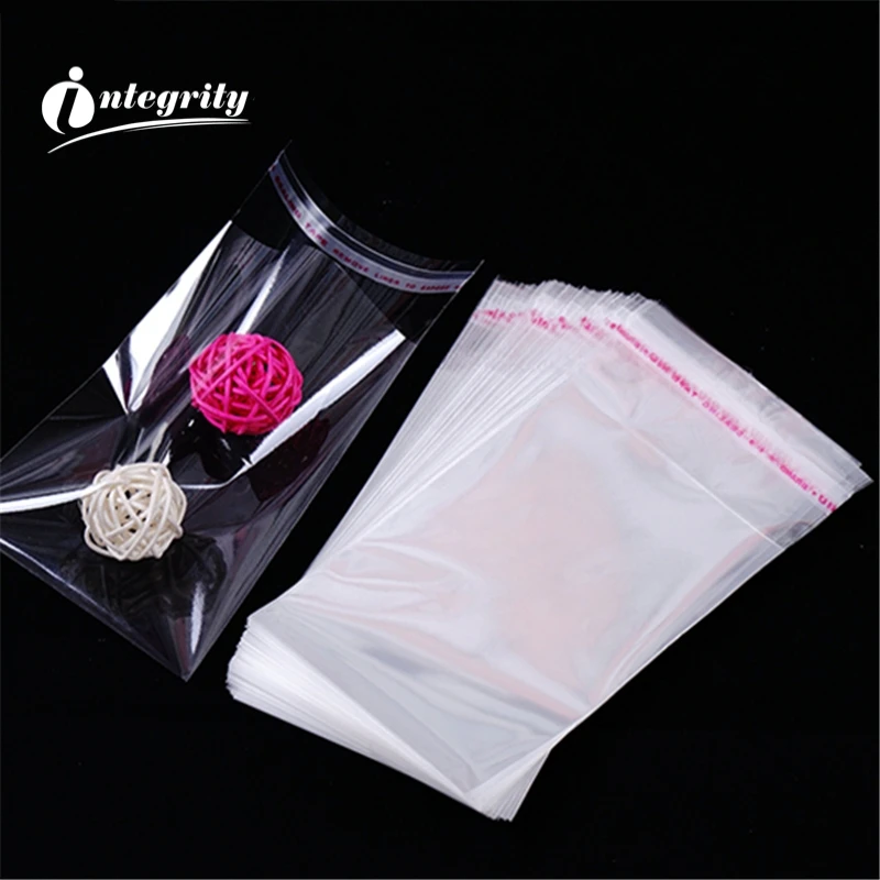 

INTEGRITY 3000Pcs 12*18Cm Transparent Resealable Self Sealing Gift/Boutique/Cooki Package Bag Clear Zip Lock Opp Plastic Pouches