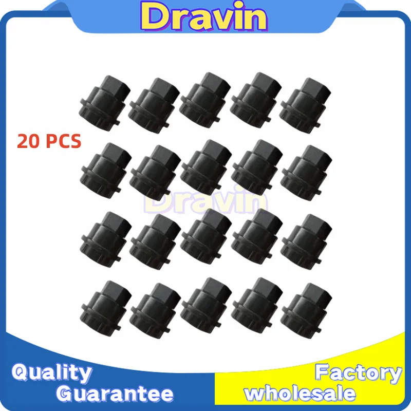20 pçs carro preto plástico roda talão porca cobre tampa 15661036 9593028for chevrolet s10 blazer para gmc roda tampa da válvula do carro tampas do pneu