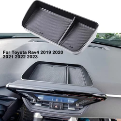 SixthSmoy Car Dashboard Storage Tray For Toyota Rav4 2019-2023-2025 Interior Accessories, Behind Screen Dash Insert Organizer