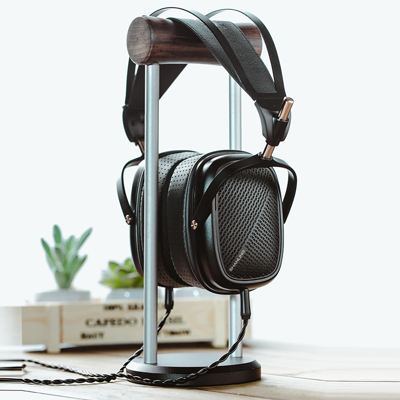 Shanling HW600 Earphones Head mounted Flat Diaphragm Wired Earphones Custom 3.5mm Convertible PC Gaming Music Earphones
