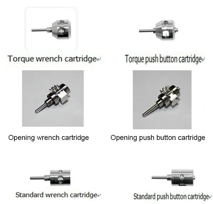 Dental Handpiece Cartridge Push Button Rotors High Speed Handpiece Spare Part Creamic Bearing air Turbine Cartridge rotor