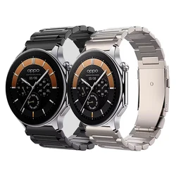 Titanium Alloy Strap Watchband for OPPO Watch X, 22mm Replacement Band for oppo watch 4pro
