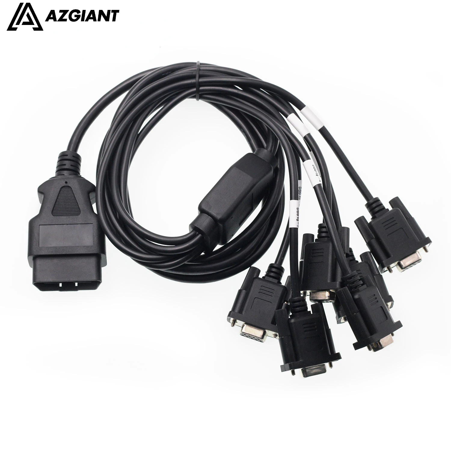 

210cm OBD2 male to 6 DB9 female interface Serial RS232 16pin OBDII diagnostic tool cable