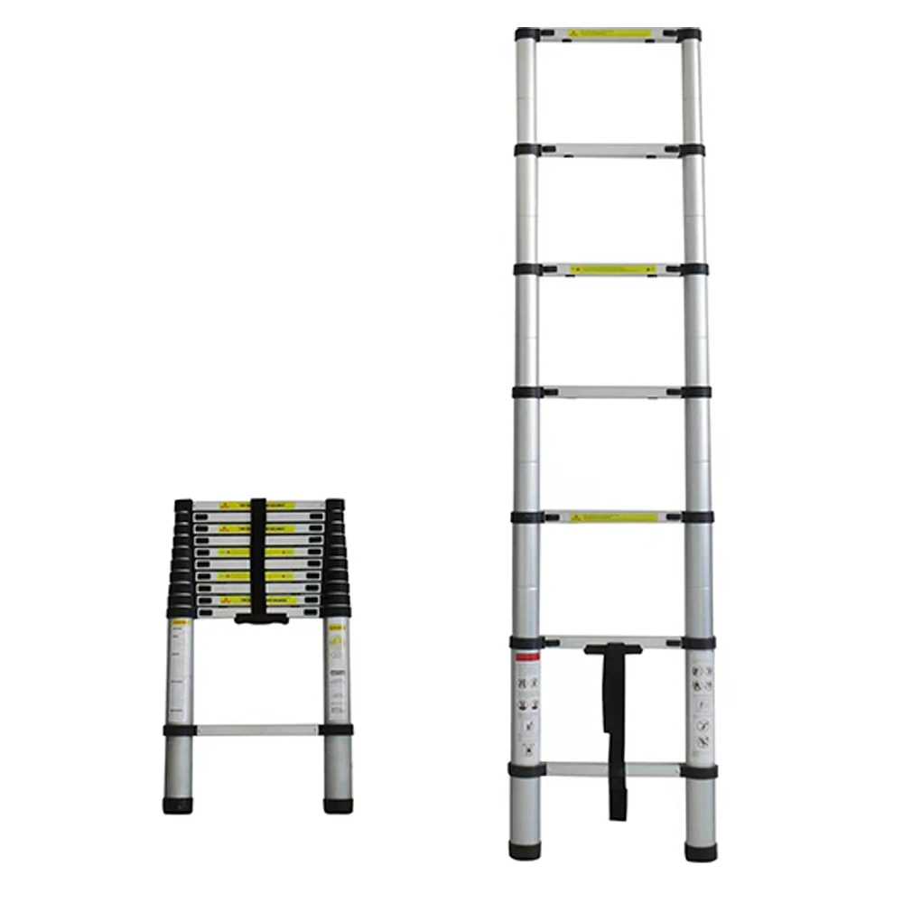 Extendable Portable Wide Step Household Retractable Telescopic Ladder
